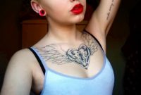 81 Mind Blowing Heart Tattoos On Chest for proportions 768 X 1024