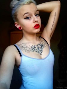 81 Mind Blowing Heart Tattoos On Chest intended for measurements 768 X 1024