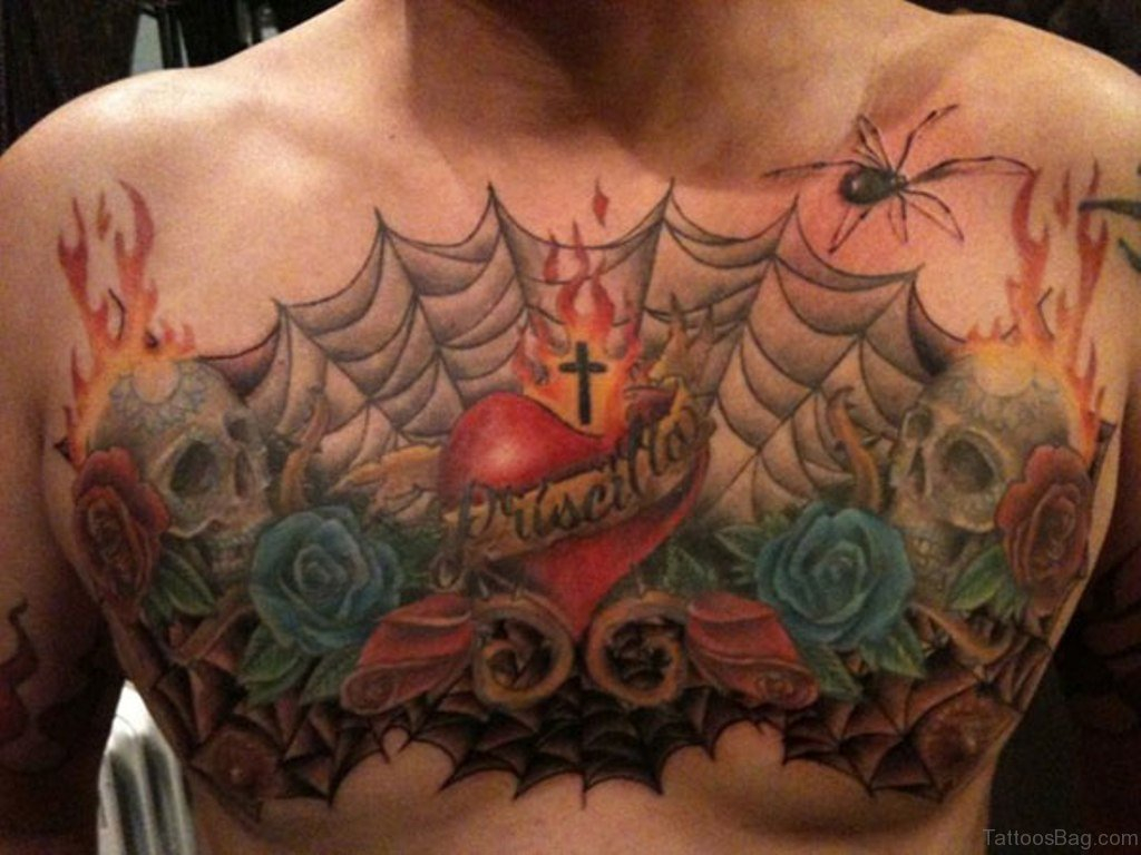 81 Mind Blowing Heart Tattoos On Chest pertaining to sizing 1024 X 768