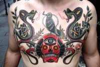 83 Trendy Snake Tattoos For Chest inside sizing 1024 X 768
