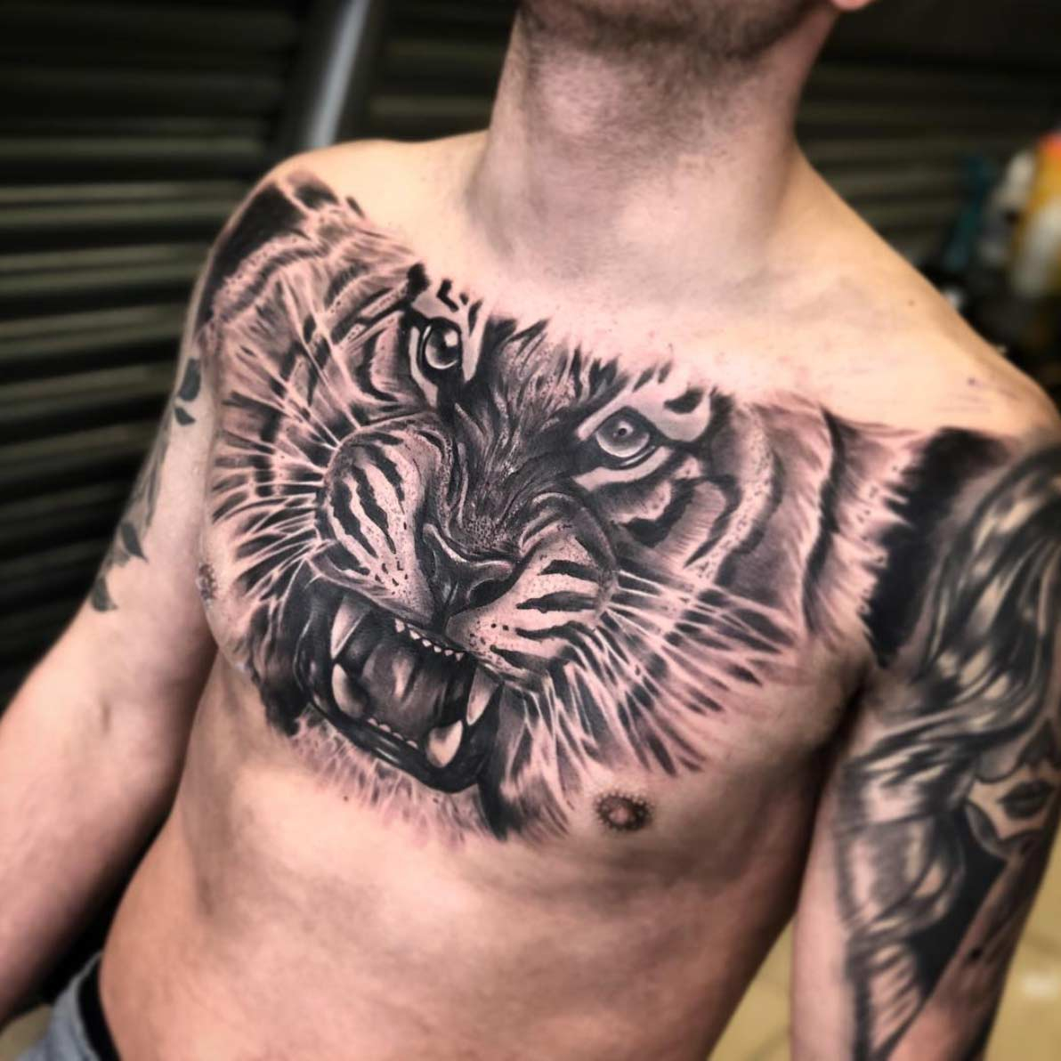 90 Tiger And Lion Tattoos That Define Perfection Straight Blasted within dimensions 1192 X 1192