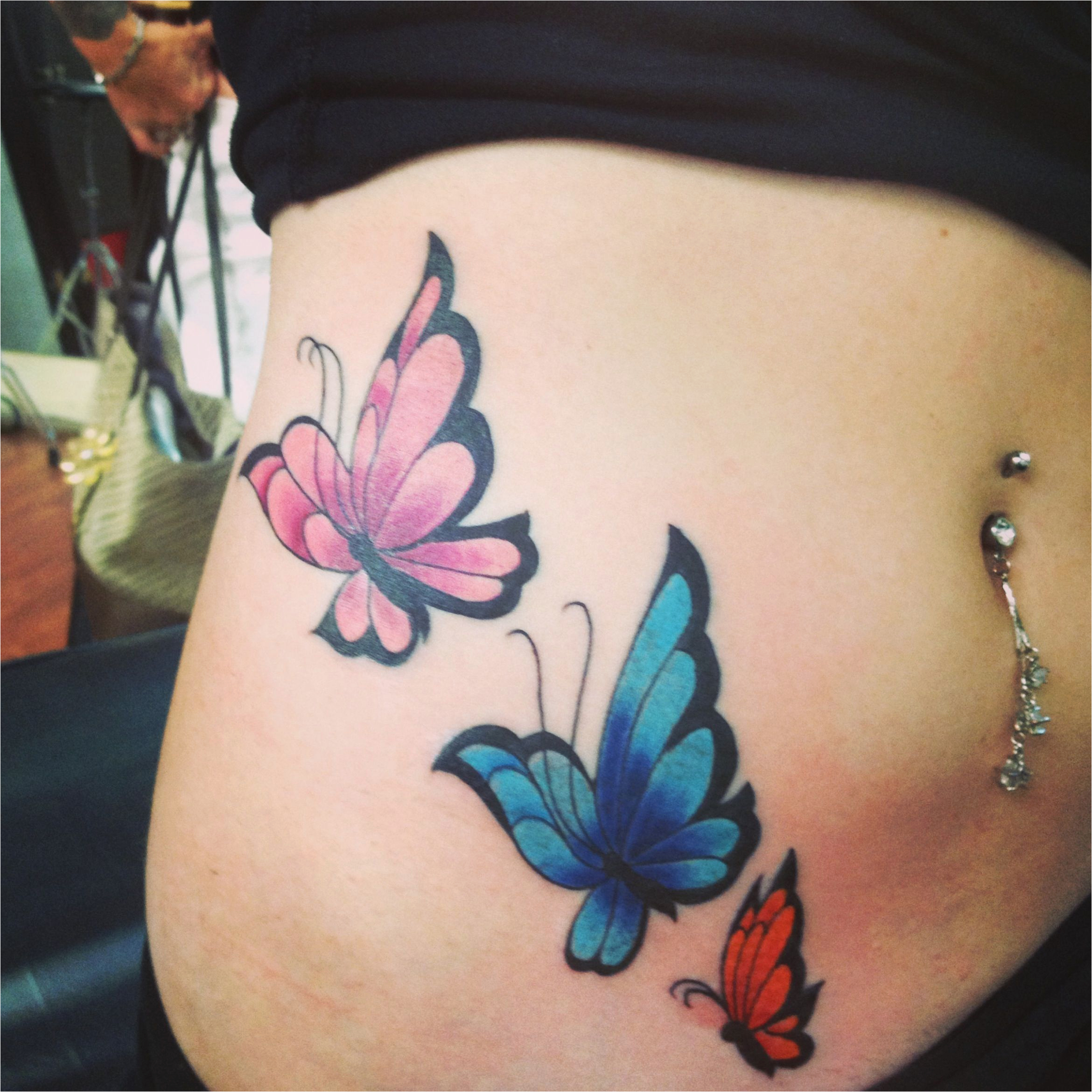 Add On To Butterfly Tattoo Butterfly Tattoo On Side Of Stomach I in measurements 2340 X 2340