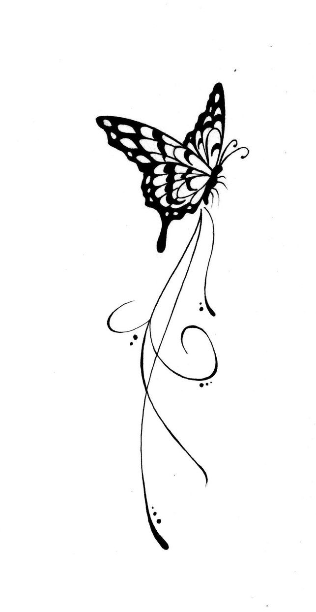 Add On To Butterfly Tattoo Have The Lines Going Down Spell Elyses for size 643 X 1243