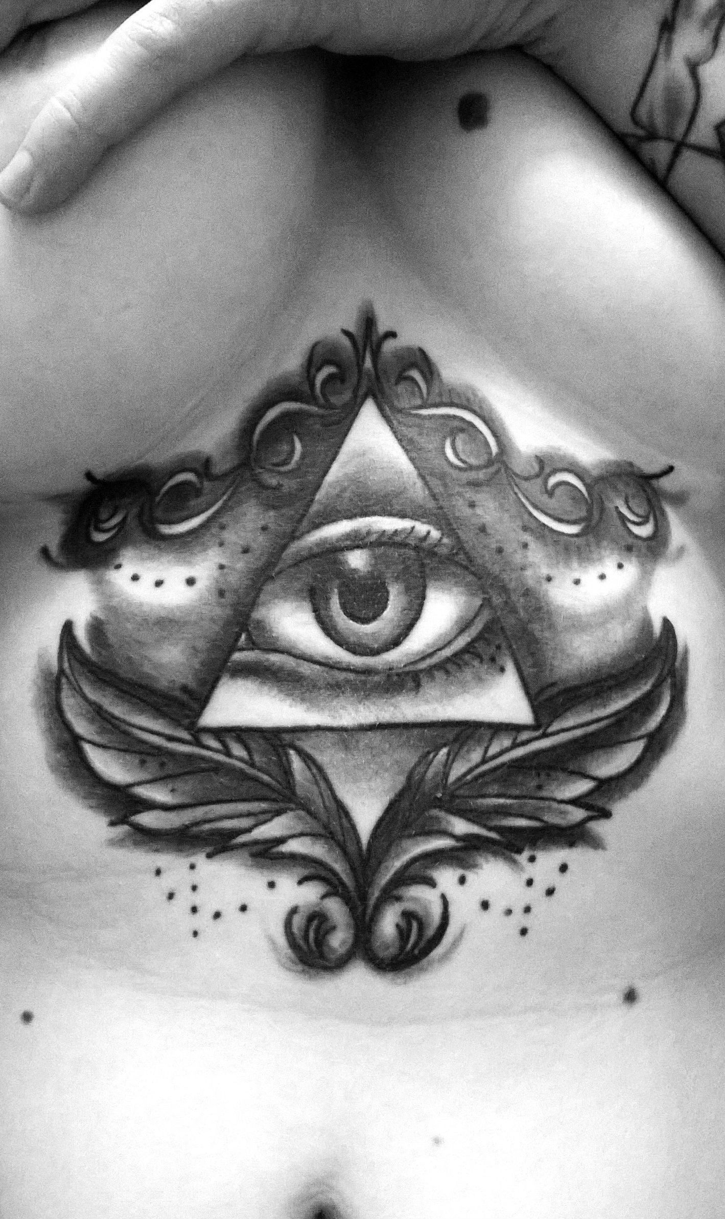 All Seeing Eye Girls Chest Tattoo Yee Tattoos Girl Tattoos pertaining to dimensions 1419 X 2386