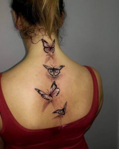 Amazing Butterfly Back Tattoo Tattoos Butte throughout proportions 1080 X 1350