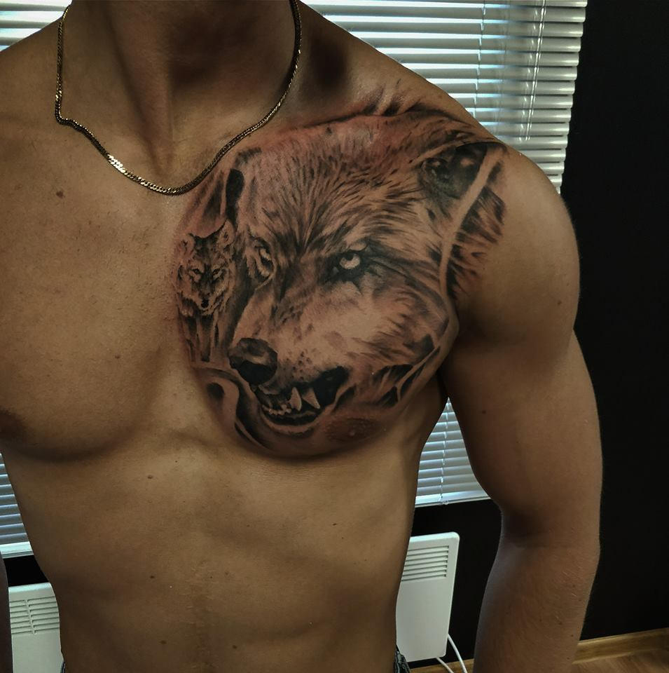 Amazing Chest Tattoos Approved Artists pertaining to measurements 955 X 960