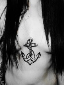 Anchor Tattoo Chest Female Tattoo Tattoos Anchor Tattoos Chest within measurements 774 X 1032