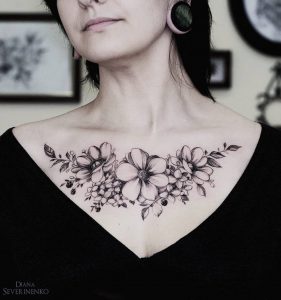 Anemones Hydrangea Chest Best Tattoo Design Ideas in measurements 959 X 1024