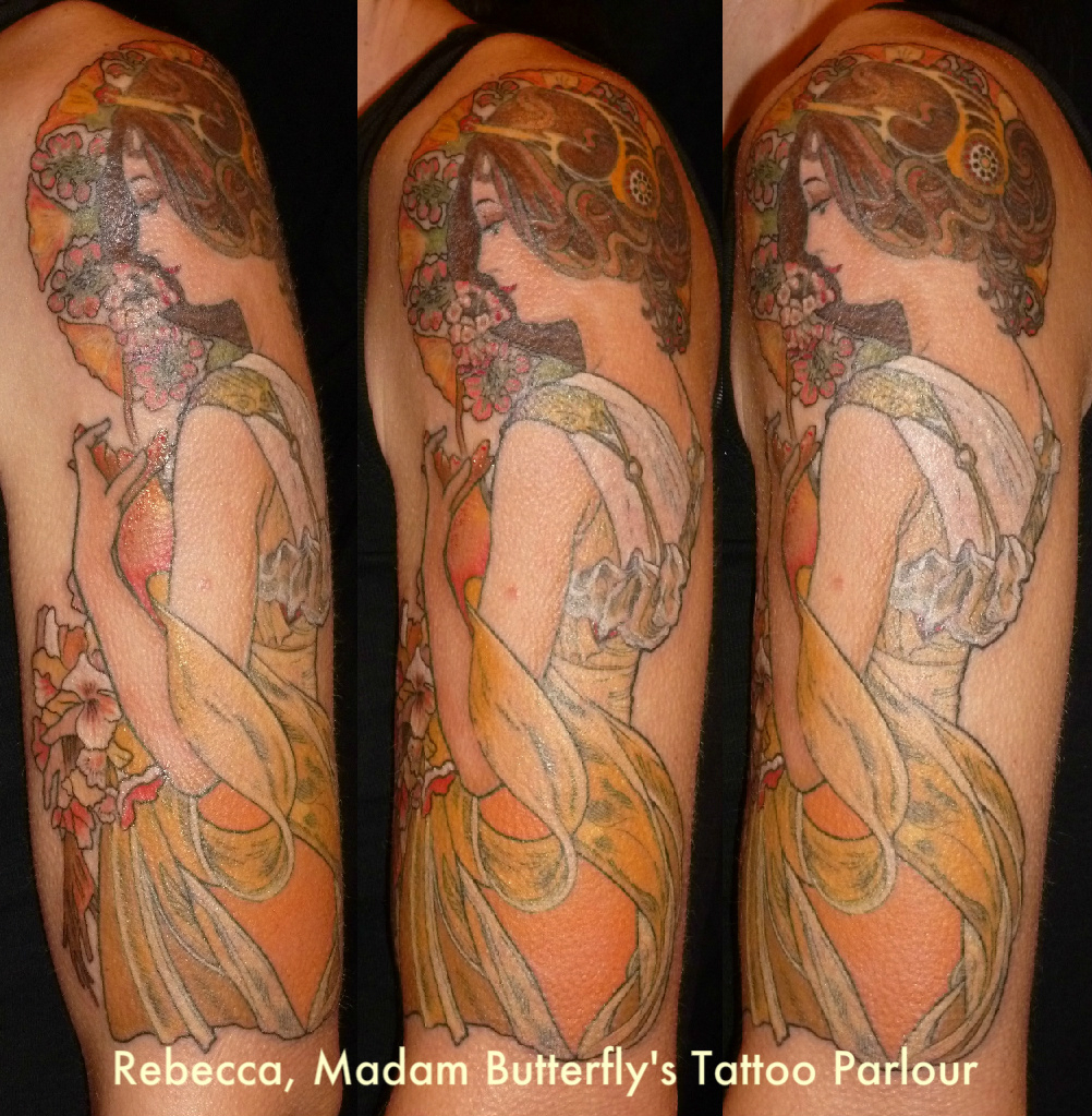 Another Mucha Piece Madam Butterflys Tattoo Parlour pertaining to sizing 1002 X 1023