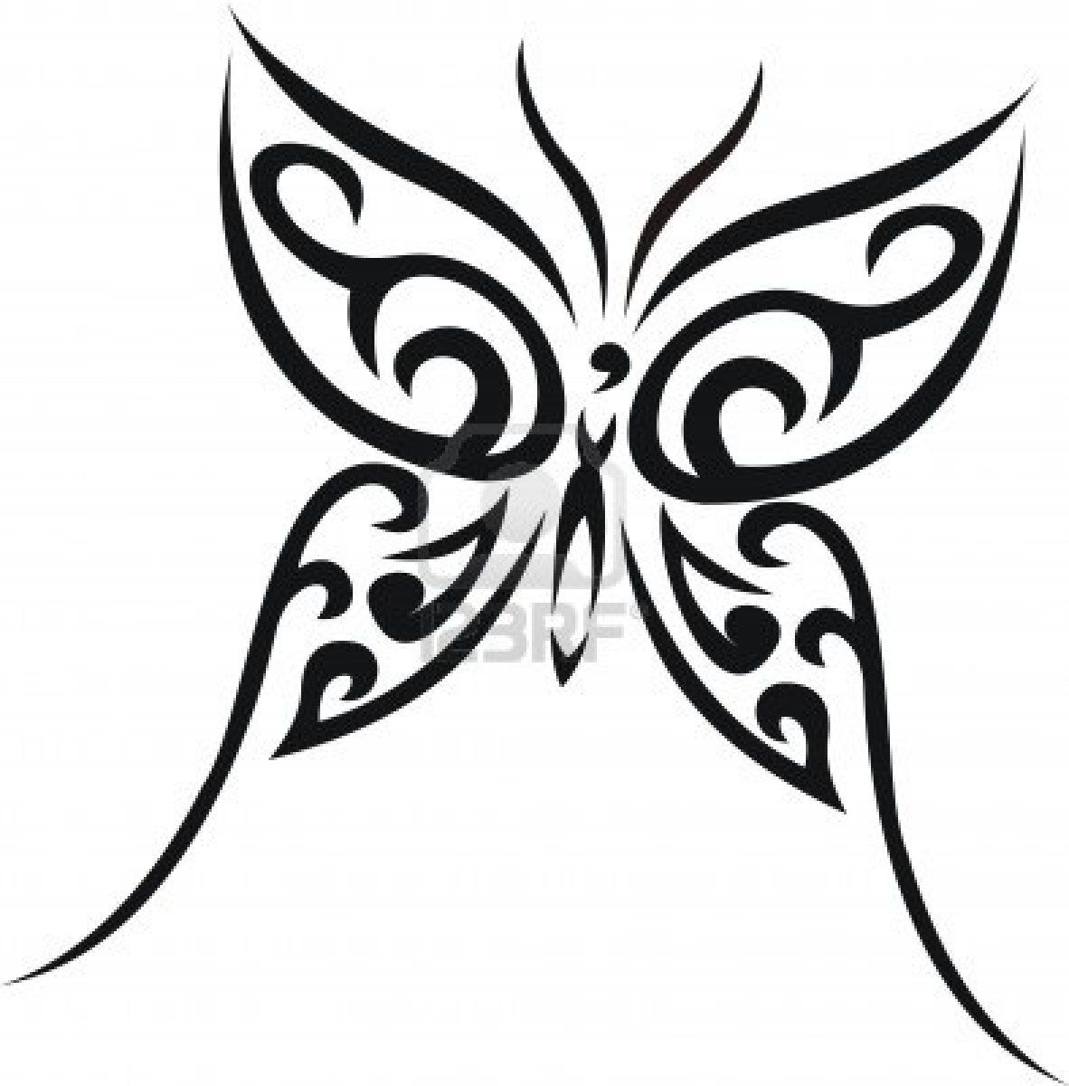Art Deco Butterfly Line Tattoos Black Ink Tribal Butterfly Tattoo pertaining to size 1182 X 1200