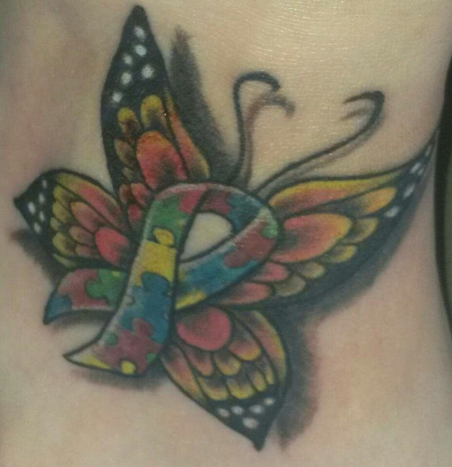 Autism Butterfly Tattoo Blaque Ink My Love Affair Withtattoos for size 928 X 960