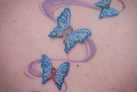 Awareness Ribbon Butterfly Tattoo Rainbow Butterfly Tattoos And throughout measurements 3316 X 2996