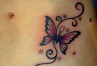 Beautiful Butterfly And Stars Tattoo On Chest in measurements 1000 X 1182