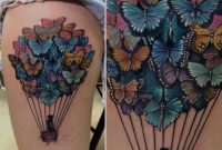 Beautiful Butterfly Balloon Tattoo Tattoo Ballo throughout dimensions 1242 X 2208