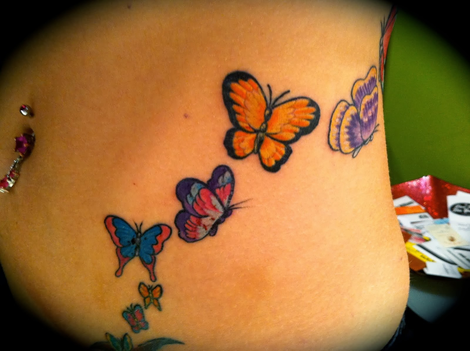 Beautiful Butterfly Tattoos Buttocks Design Idea for size 1600 X 1195