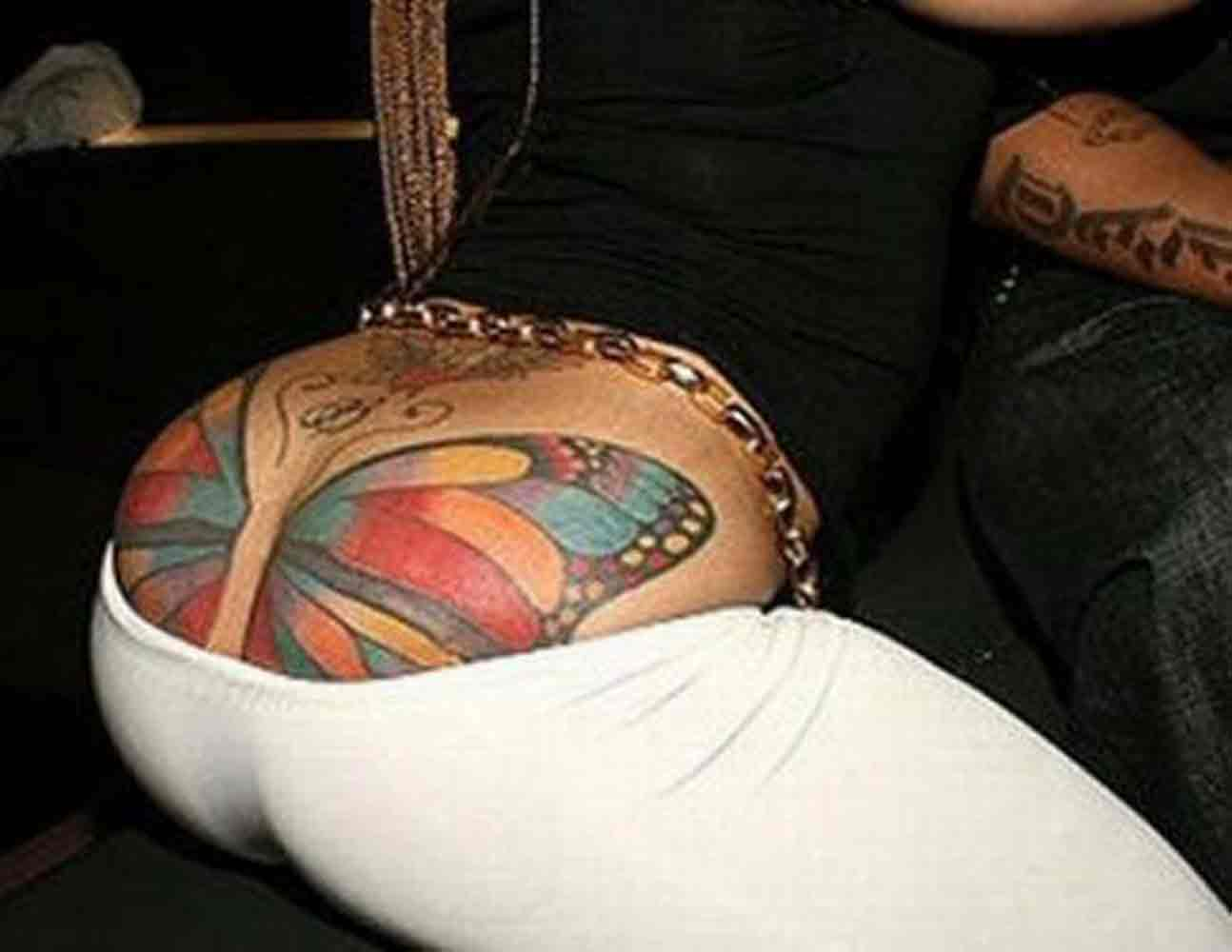 Tattoo On Her Asshole