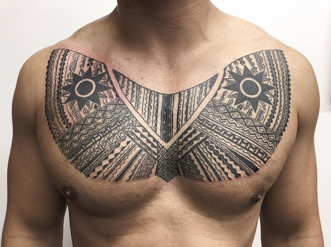 Beautiful Tebori Chest Tattoo Designed Marc Pinto He Is One Of pertaining to measurements 1080 X 807