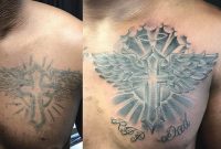 Before And After Chest Tattoo Recovery Fix Up Or Cover Up Cross regarding measurements 1080 X 1080
