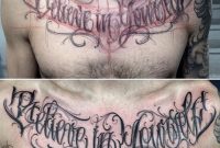 Believe In Yourself Chest Lettering Tattoo Tattoo Envy Tatuagem pertaining to sizing 1125 X 1100