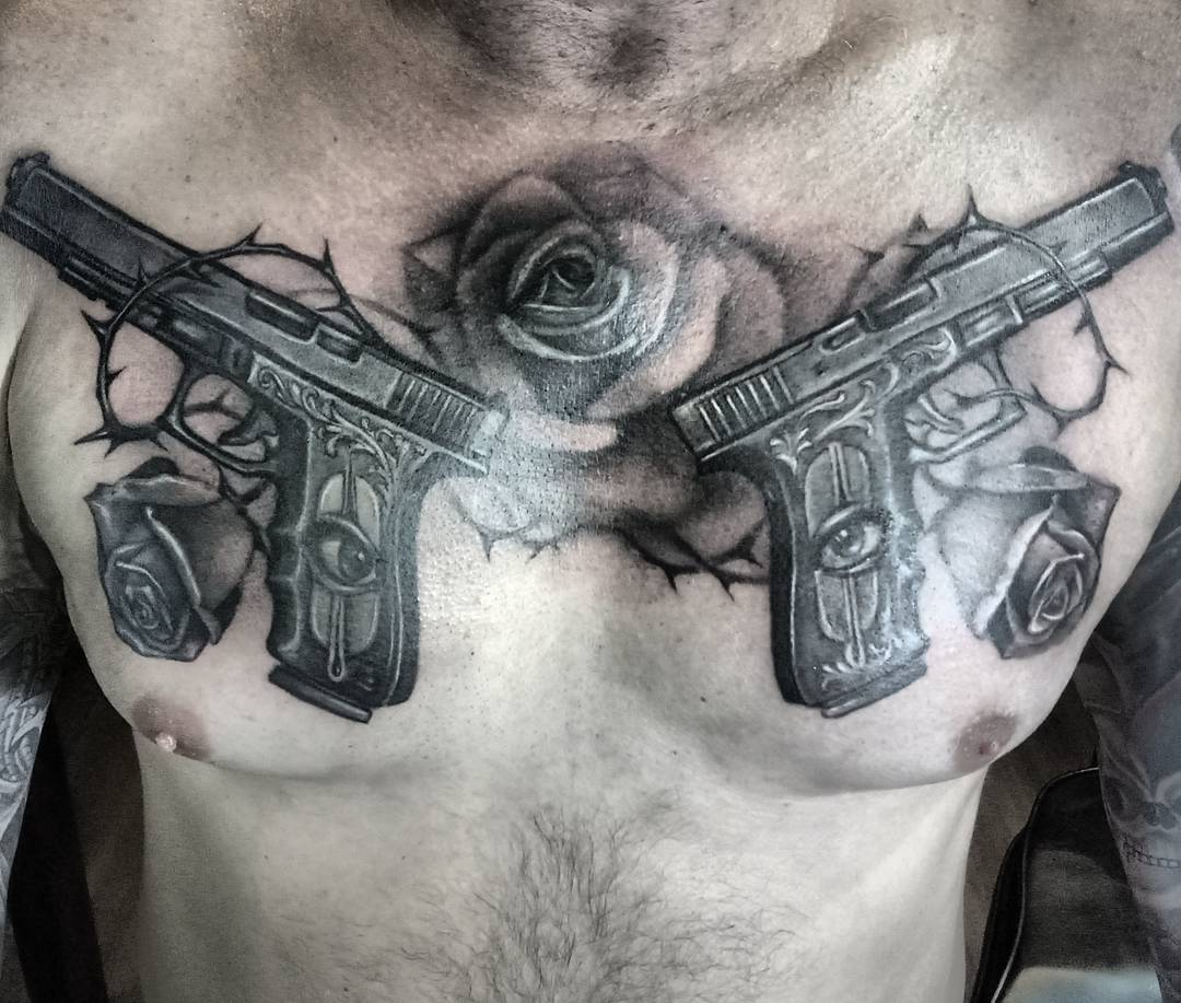 Best Gun Tattoo Meaning And Ideas Chhory inside sizing 1080 X 917
