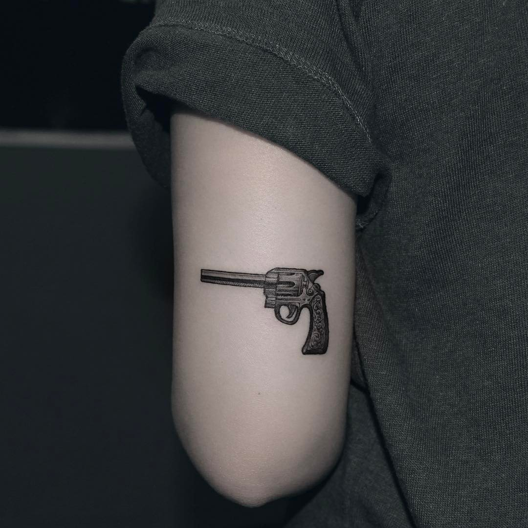 Best Gun Tattoo Meaning And Ideas Chhory regarding sizing 1080 X 1080