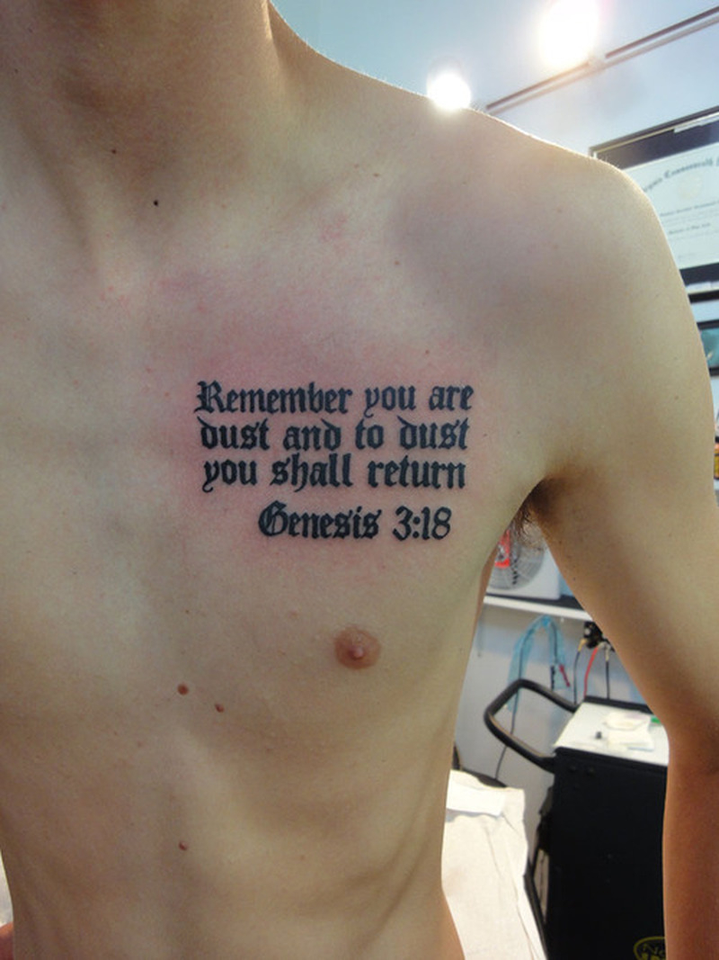 Bible Scripture Tattoos On Chest Tattoos Book 65000 Tattoos Designs inside size 800 X 1067