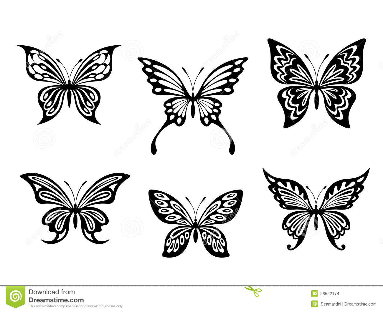 Black Butterfly Tattoos Stock Vector Illustration Of Decoration inside proportions 1300 X 1060