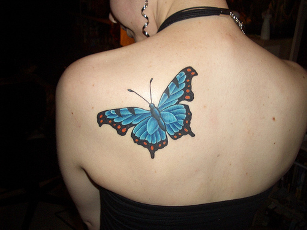 Blue Morpho Butterfly Tattoo Designs For Girls Tattoo Ideas in dimensions 1024 X 768