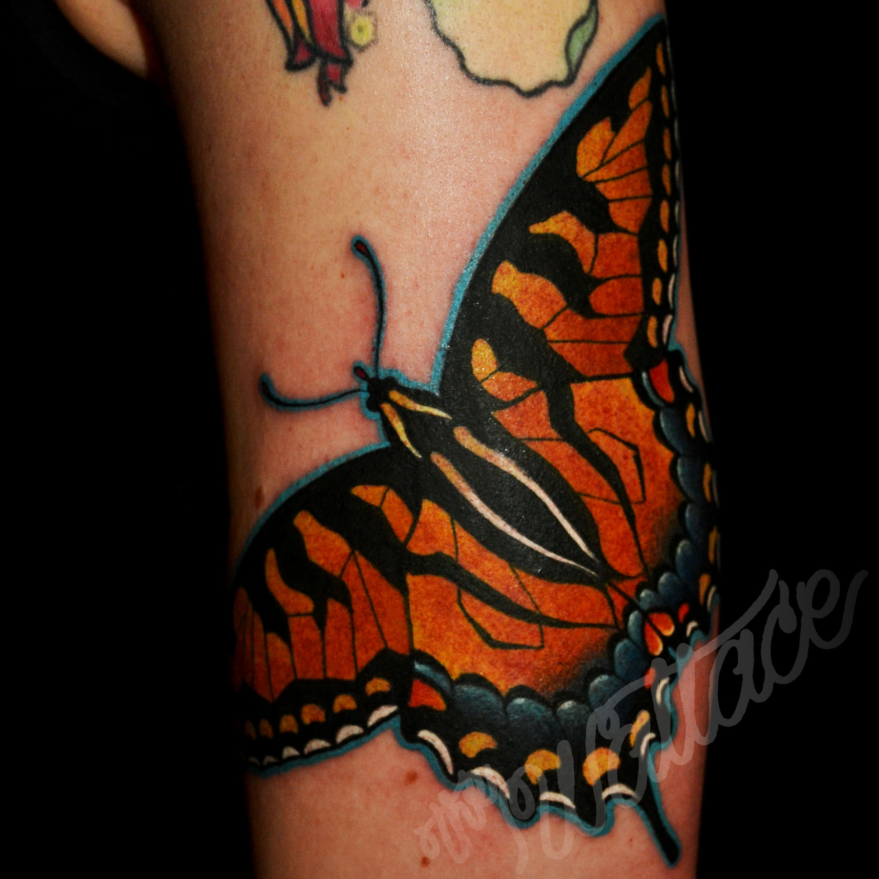 Blue Swallowtail Butterfly Tattoo within dimensions 1800 X 1800
