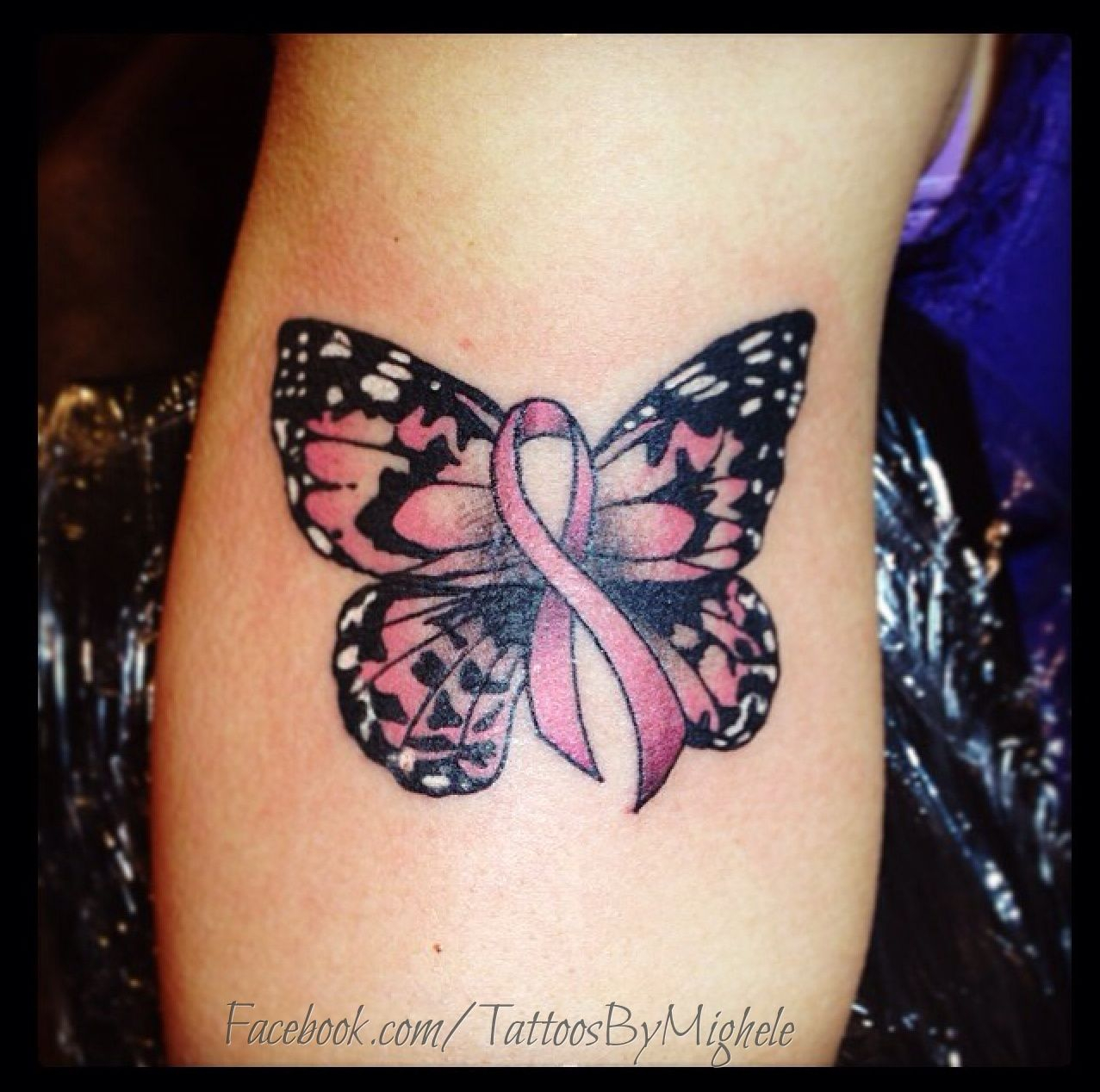 Breast Cancer Butterfly Tattoo Tattoos I Love Tattoos Spouse regarding size 1277 X 1268