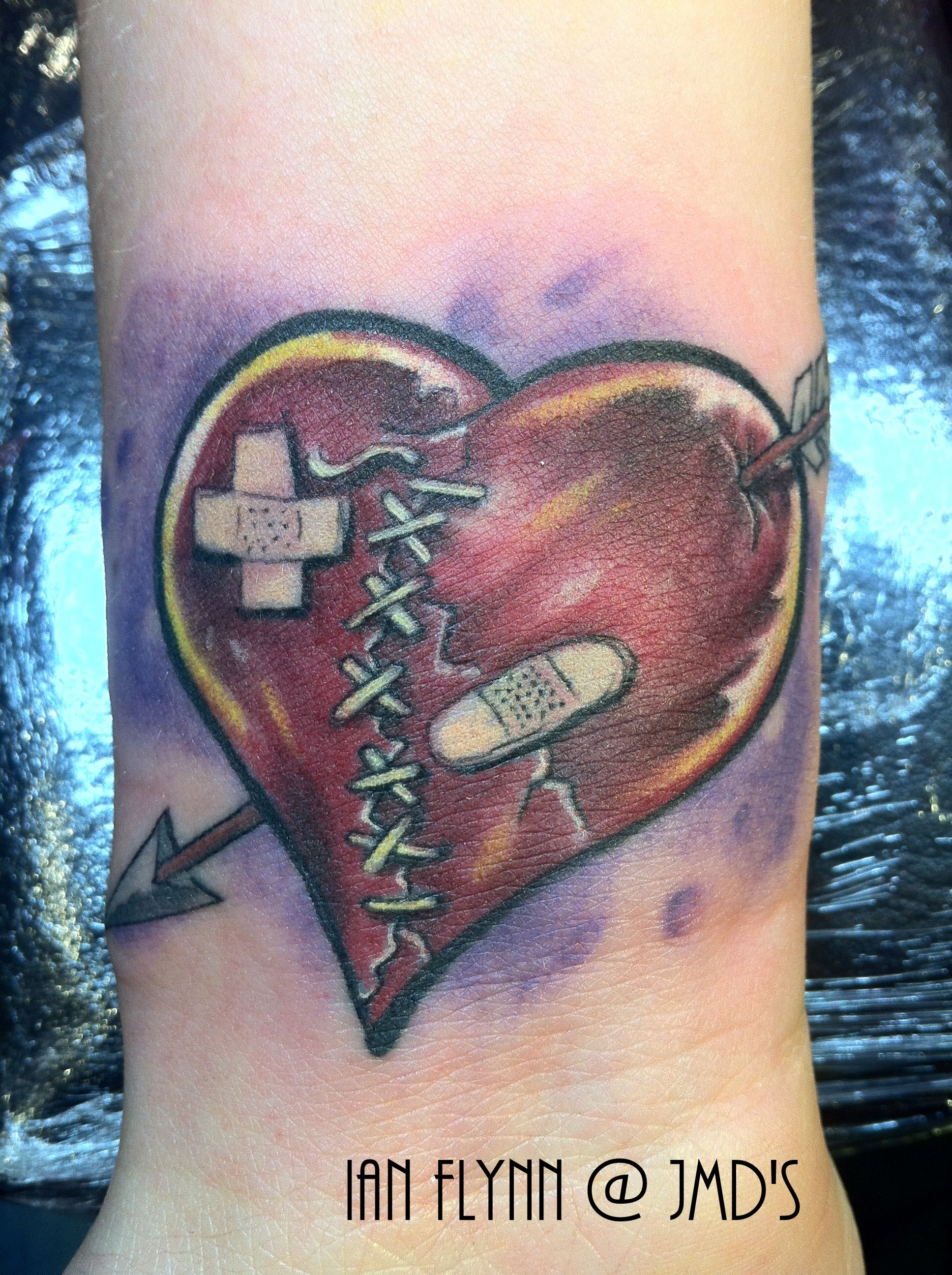 Broken Heart Tattoo Ian Flynn Ink Broken Heart Tattoo with regard to size 1936 X 2592