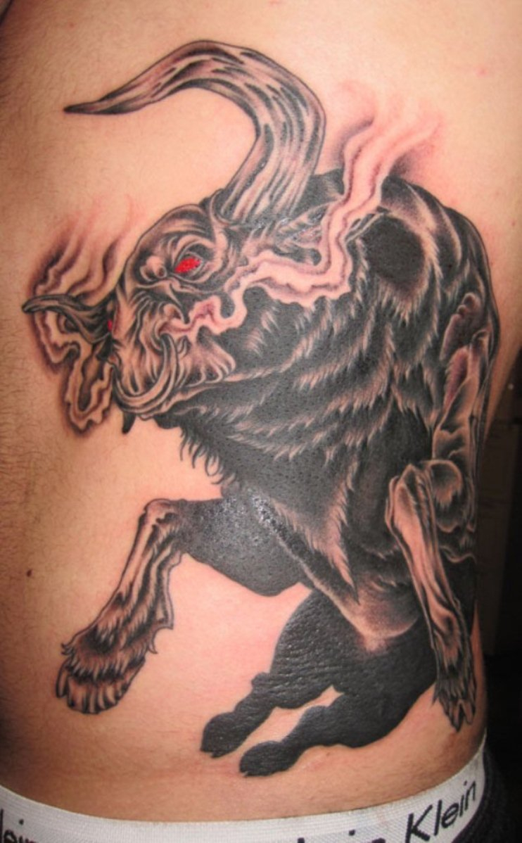 Bull Tattoos Tattoofanblog pertaining to proportions 742 X 1198