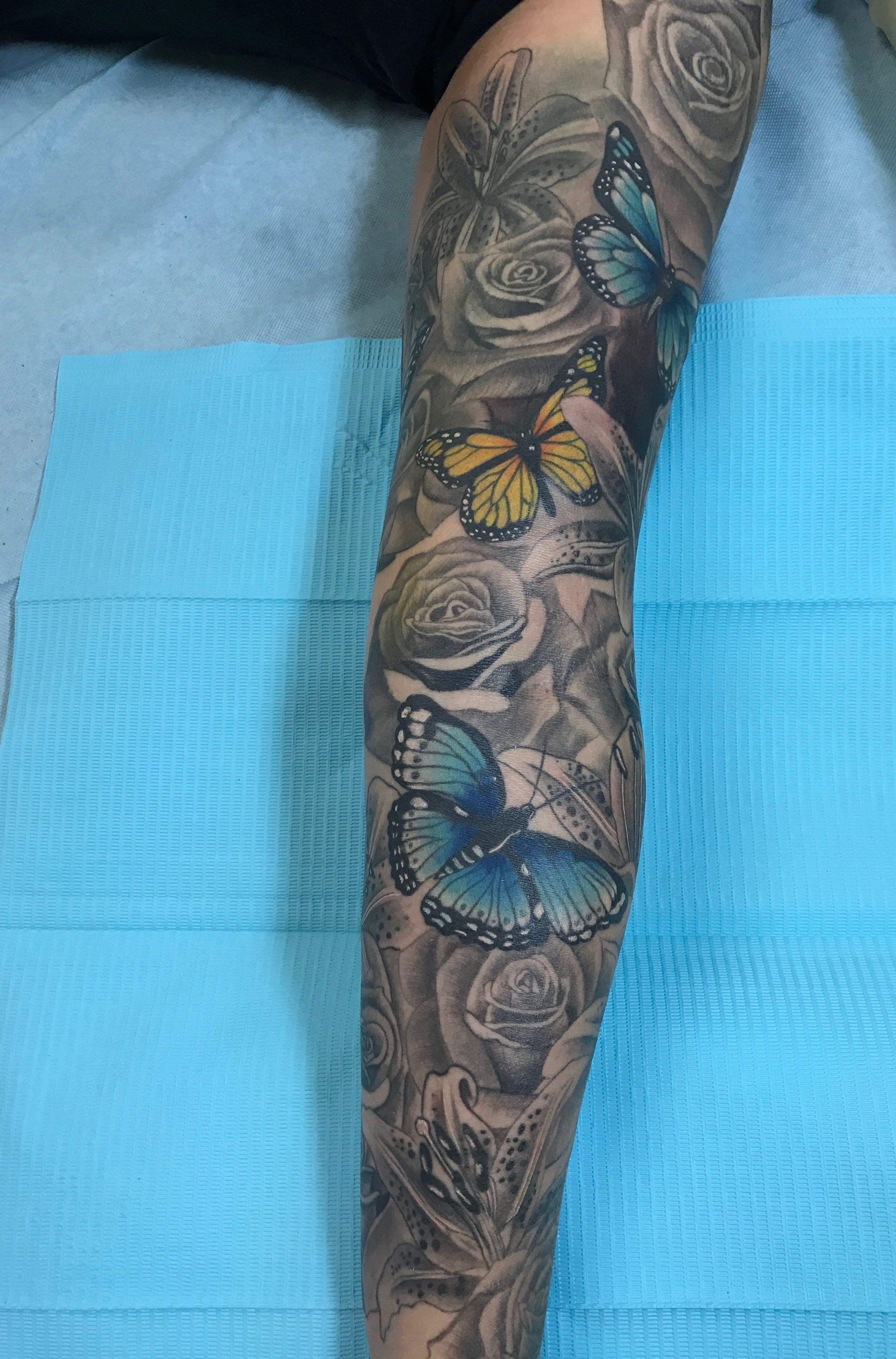 Butterfly Tattoo Sleeve Arm Tattoo Sites