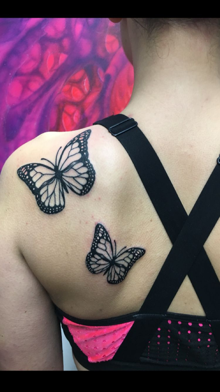 Butterflies Tattoo Vanessa Ungar At Michael Angelos In Medford with size 750 X 1334