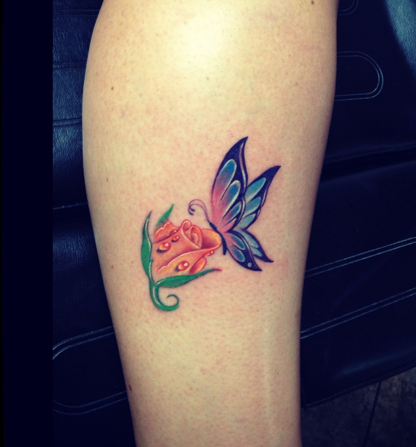 Butterfly And Rose Tattoo Color Tattoos Tyson Taumaoe Rose for size 1388 X 1491