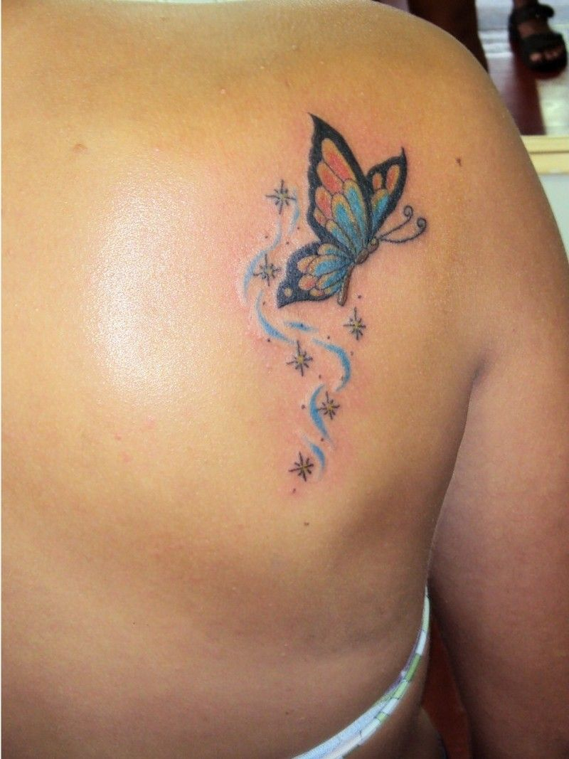 Butterfly And Star Tattoos Designs And Ideas Tattoos Butterfly within proportions 800 X 1067