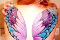 Butterfly Back Tattoos Colored Butterfly Wings Tattoos On Back in dimensions 700 X 1232