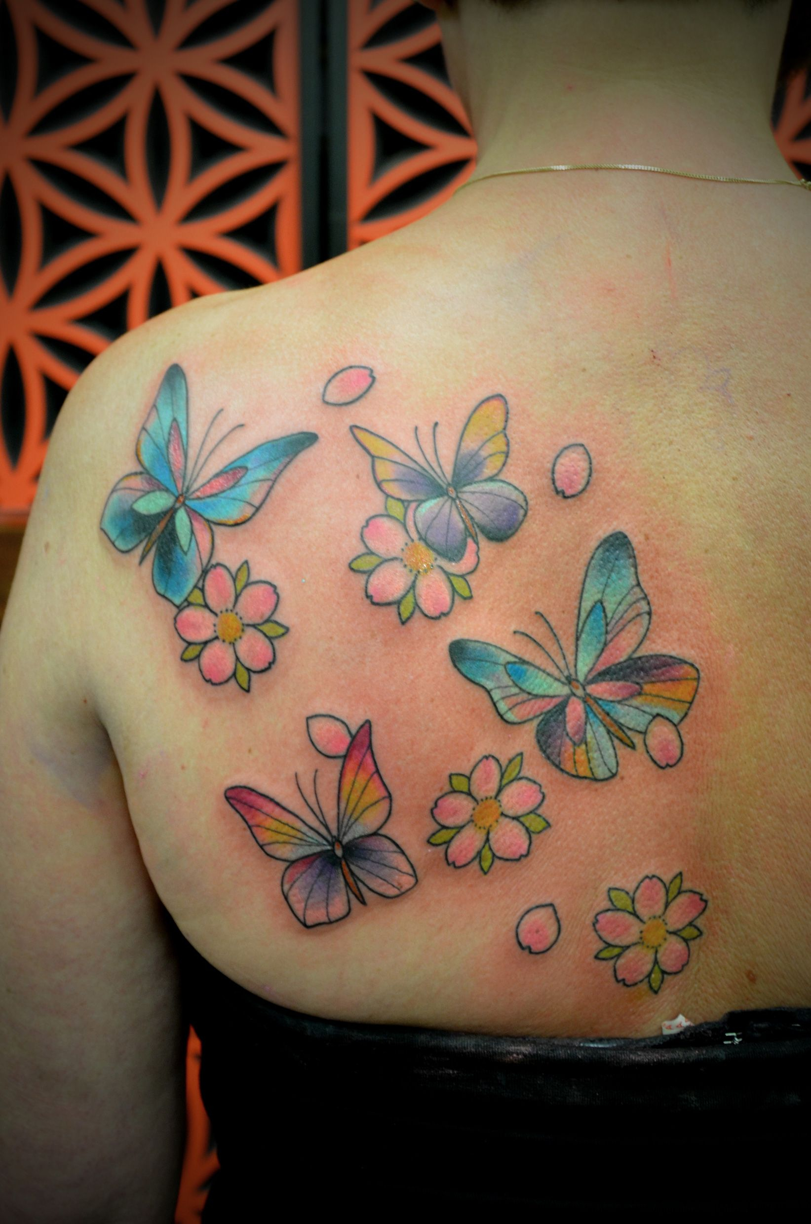 Butterfly Cherryblossom Sakura 01 Tattoos Butterfly Tattoos with dimensions 1643 X 2480