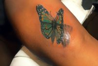 Butterfly Colour Tattoo On Dark Skin Ink Tattoos Color Tattoo within measurements 3000 X 4000