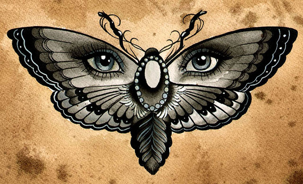 Butterfly Eyes Thea Fear Canvas Giclee Tattoo Art Ancient Art for size 1280 X 780
