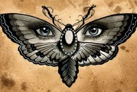 Butterfly Eyes Thea Fear Canvas Giclee Tattoo Art Ancient Art in proportions 1280 X 780