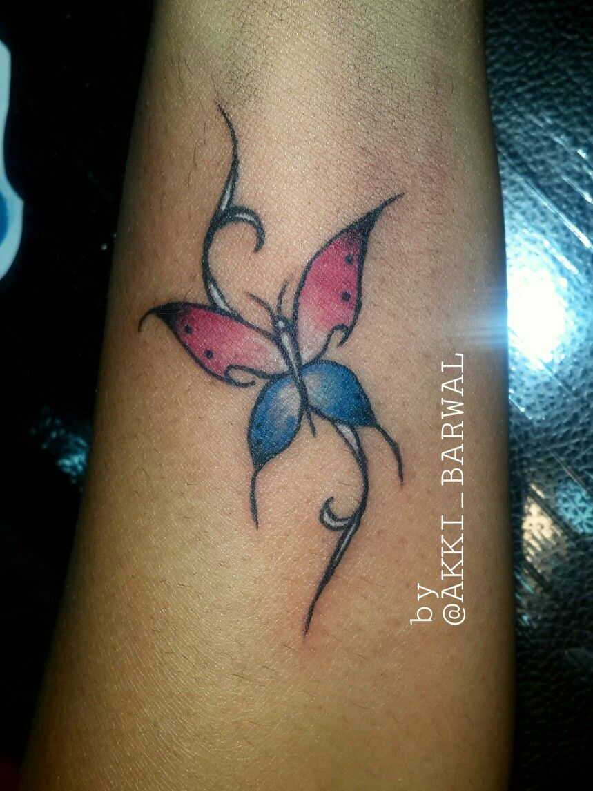 Butterfly Fly Tattoo Akkibarwal Akki Barwal Tattoo Flying throughout proportions 859 X 1145