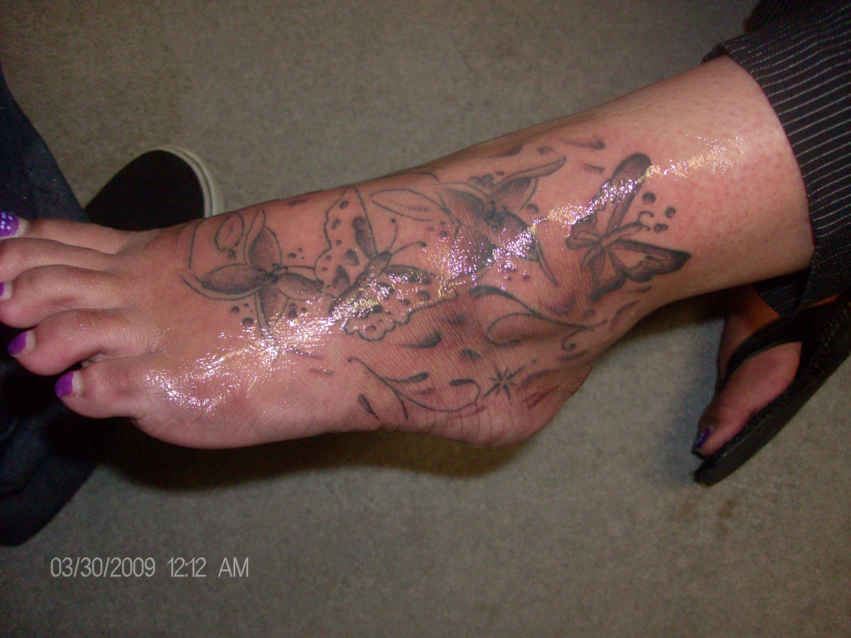 Butterfly Foot Custom Designf Tattoo Picture regarding dimensions 2848 X 2136