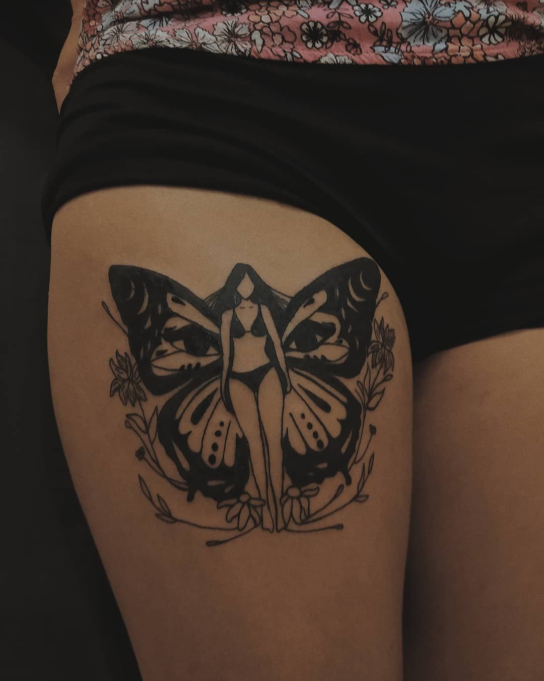 Butterfly Girl Fairy Girl Tattoo Girl Power Tattoo Maharaink intended for dimensions 1080 X 1350