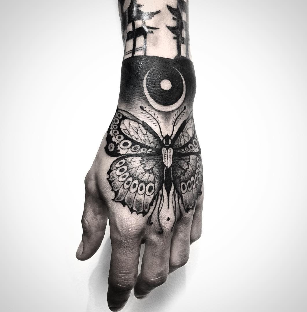 Butterfly Hand Tattoo Butterfly Tattoos Butterfly Hand within dimensions 1062 X 1080