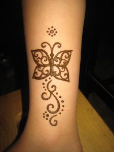 Butterfly Henna Tattoo Designs Henna Butterfly Picture Hennakim pertaining to proportions 768 X 1024