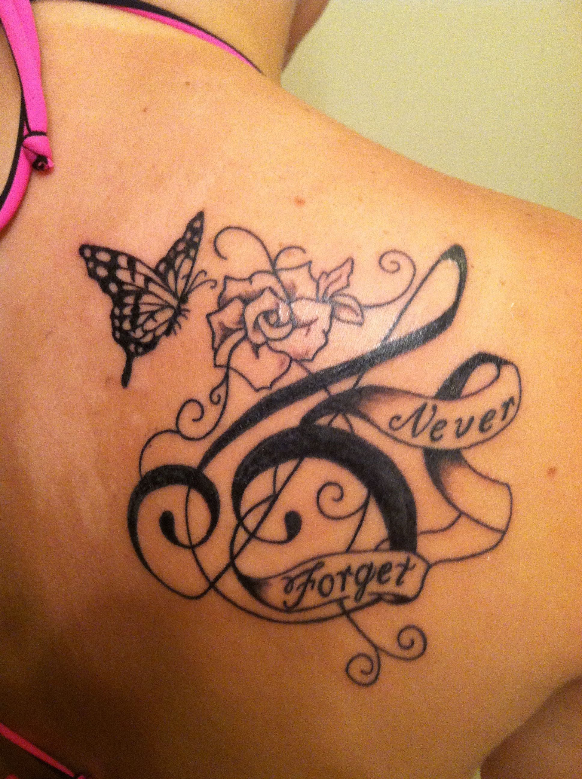 Butterfly Music Memory Tattoolove This Me Butterfly Mom Rose Dad intended for measurements 1936 X 2592