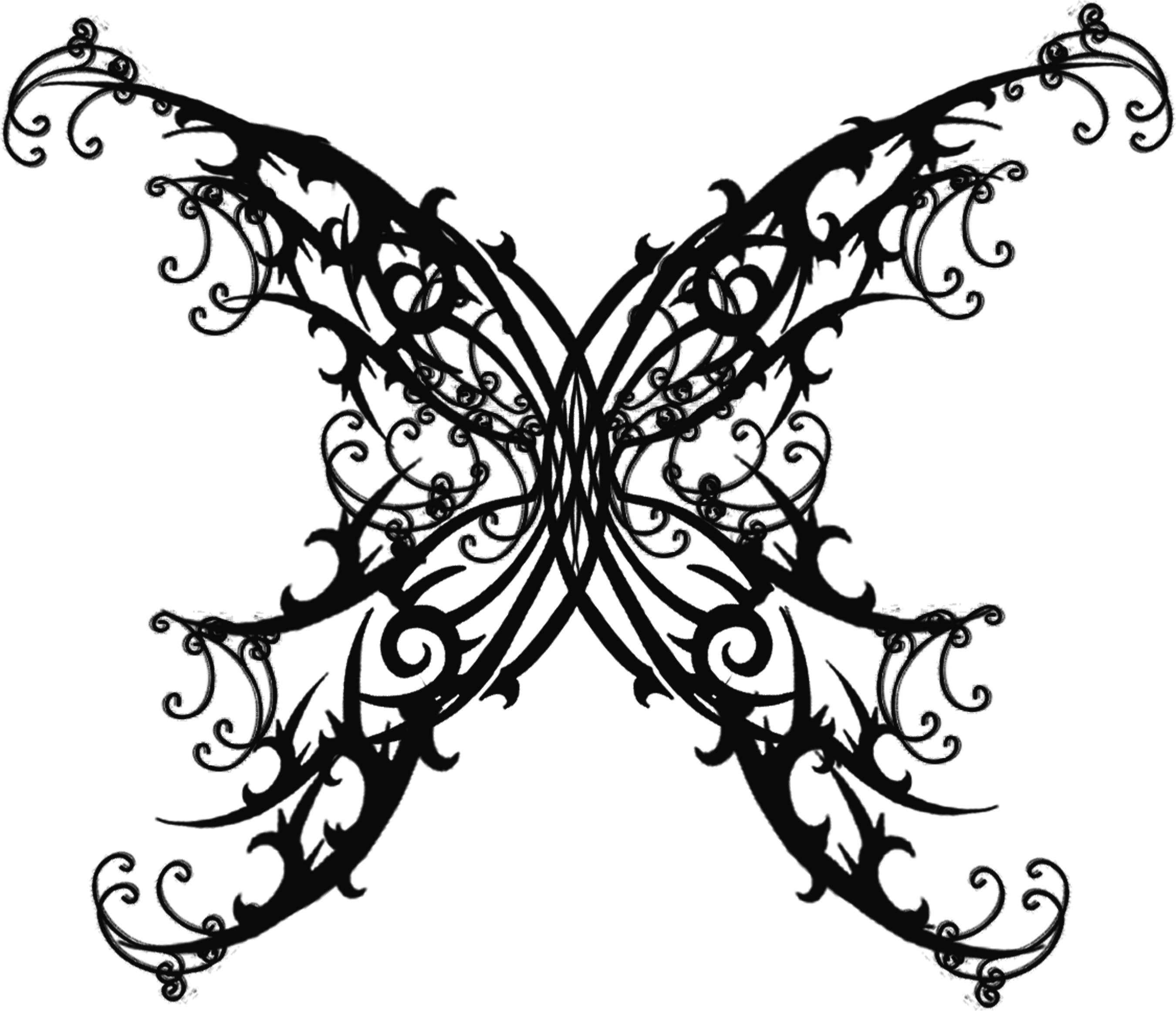 Butterfly Pattern Gothic Tattoos Pictures And Images Page 6 within measurements 2700 X 2321