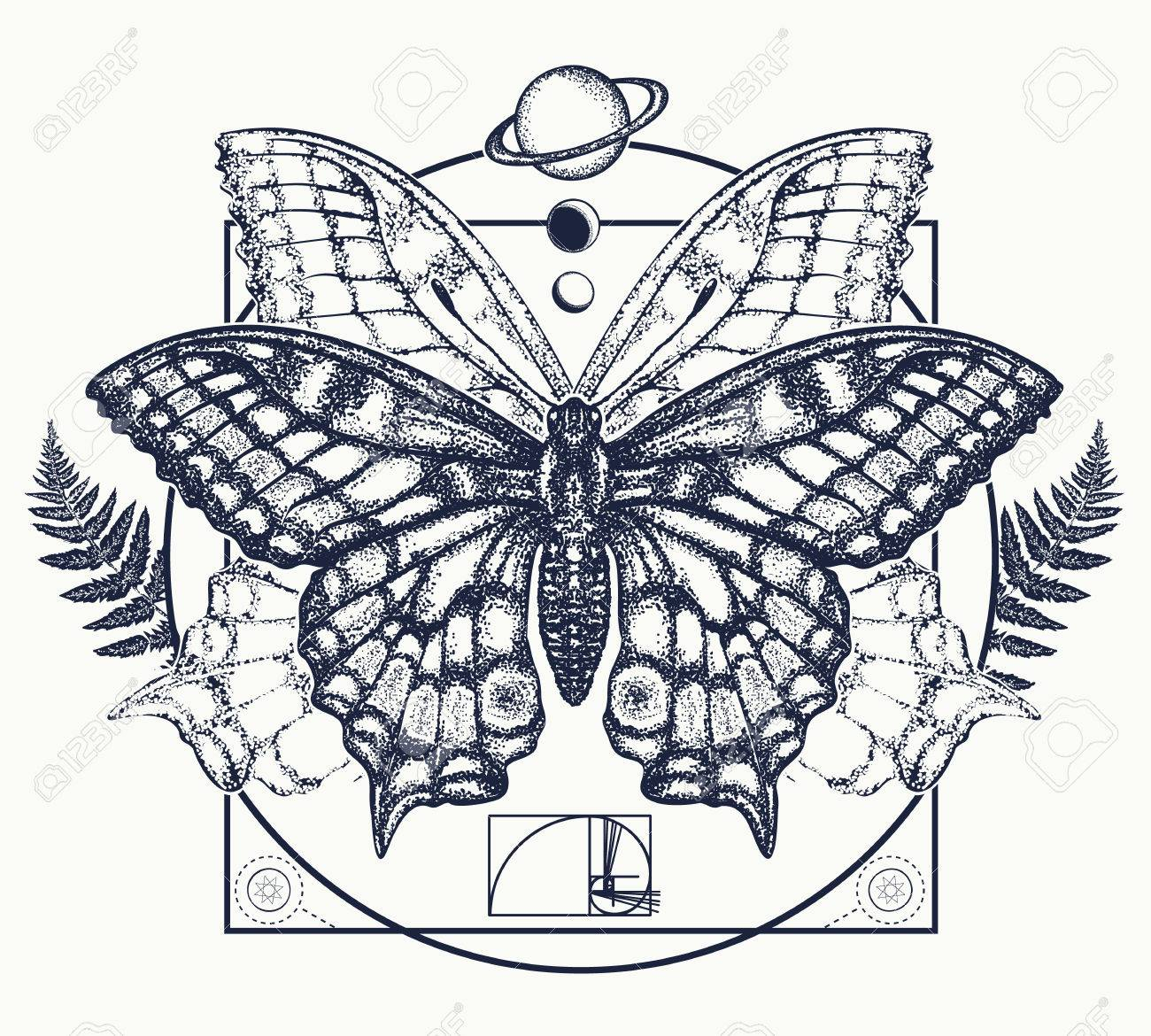 Butterfly Tattoo Art Symbol Of Magic Renaissance Esoterics for proportions 1300 X 1170