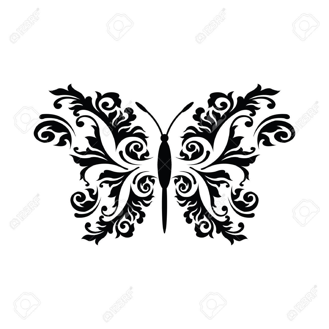Butterfly Tattoo Design Royalty Free Cliparts Vectors And Stock intended for dimensions 1300 X 1300